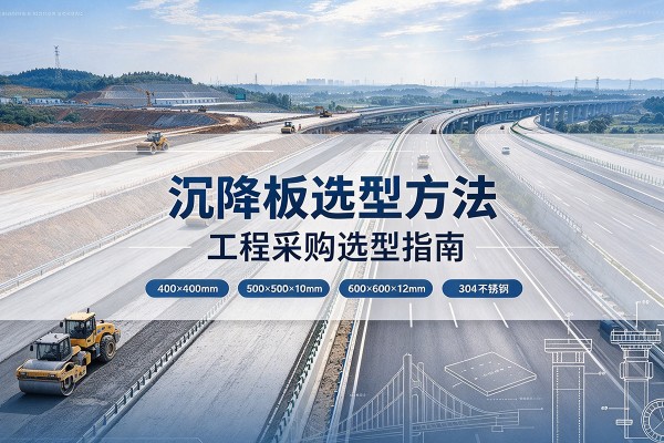 市中沉降板选择方法