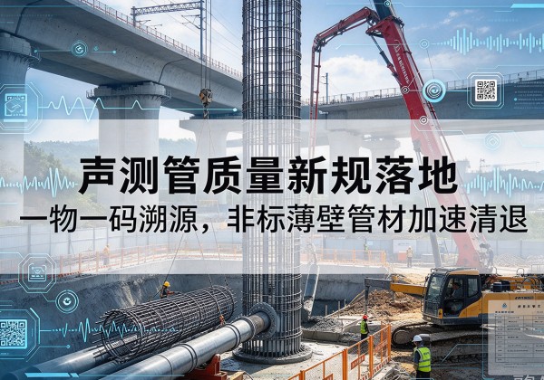 市中声测管质量新规落地，一物一码溯源，非标薄壁管材加速清退